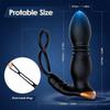 Double-ring Telescopic Prostate Massager Remote Control  Lock Ring Vibrator Sex Toys for Men Women