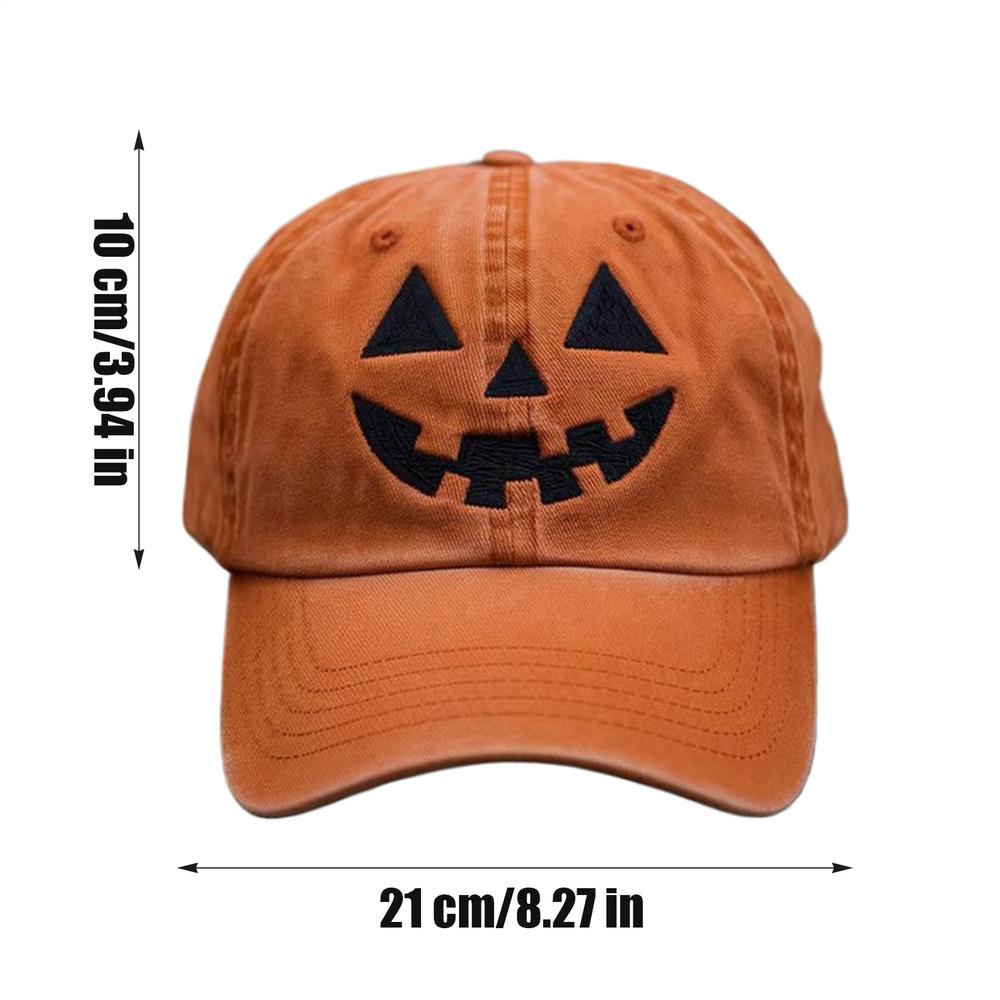 Halloween Pumpkin Hat Running Hats Pumpkin Face Trendy Headwear for Outdoor Camping Travel Halloween Parties Fishing Beach