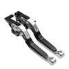 YUANYE Adjustable CNC Aluminum Brake Clutch Levers Compatible with Z125 KSR PRO Foldable, Retractable, 6-Position & - Ninnja250, 250R, 250SL, 250TR,