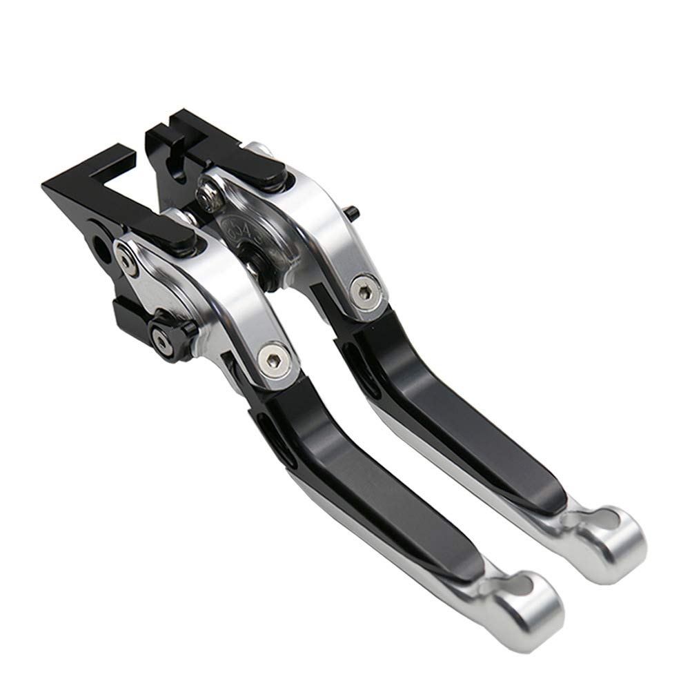 YUANYE Adjustable CNC Aluminum Brake Clutch Levers Compatible with Z125 KSR PRO Foldable, Retractable, 6-Position & - Ninnja250, 250R, 250SL, 250TR,