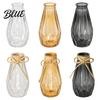 Verdickte Imitationsglas-Vase Dekorative Blumenvase Transparenter Stil Halter für Heimvasen Dekor Dekor Moderner Blumengefäß Frisch Und