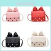 Classic Butterfly Bow Girl Mini Shoulder Bag With Pu Material For Daily Use