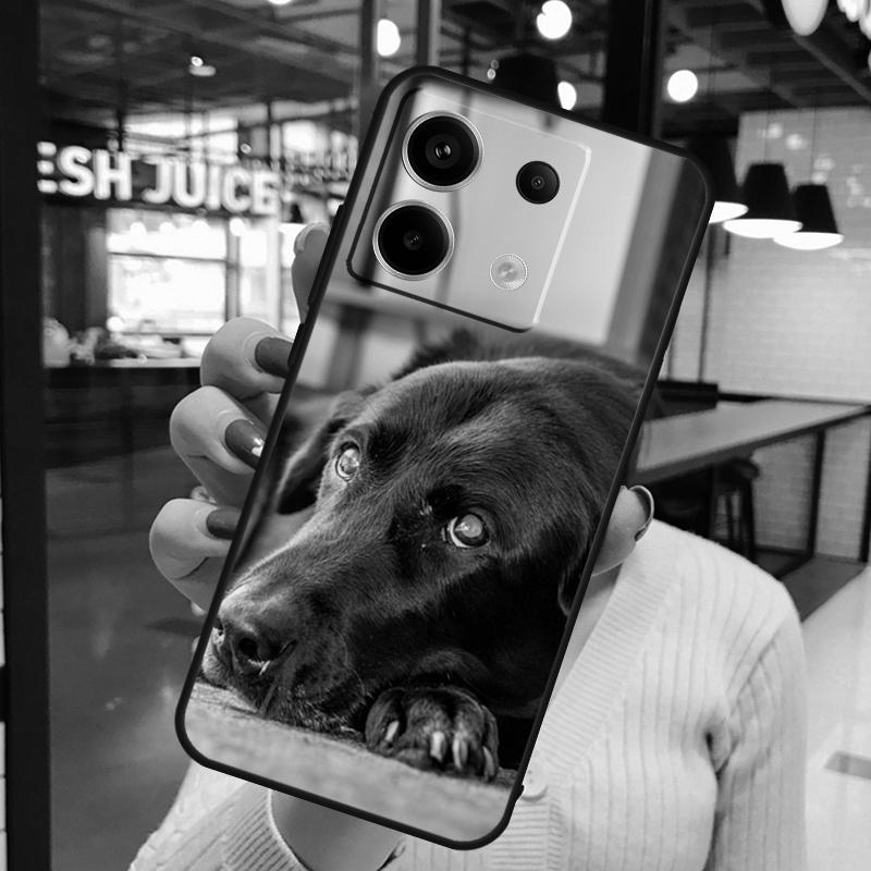 

Black Labrador Dog Case For Xiaomi Redmi Note 15 Pro Plus 10 11 12 13 14 Pro Redmi 15 15C 10C 12C 13C 14C Cover Redmi Note 9