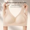 Sömlös Plus Size Push-Up Sport-BH med Justerbart Anti-Häng Stöd, Trådlös och Andningsbar Design.