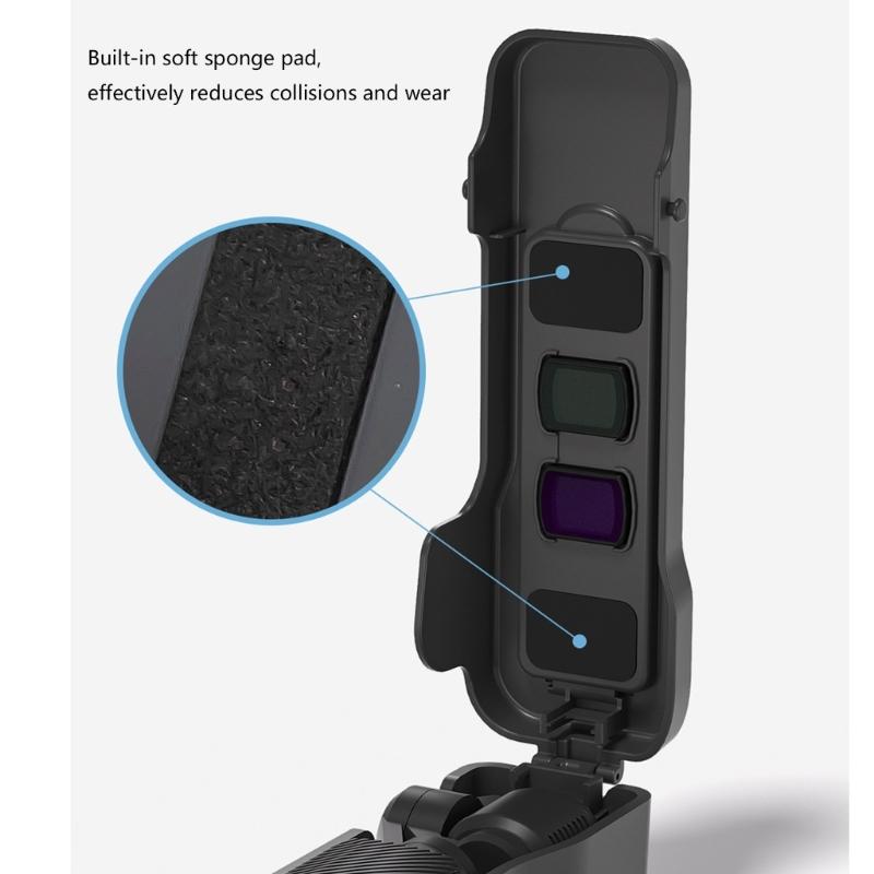 Filter Storage Protective Cover for Pocket Camera Lightweight Portable Includes Multiple Filter Slots and Ergonomic Grip