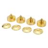 4Set Speakers Spikes Shock Absorbing Prevent Slip Zinc Alloy Speaker Spikes Floor Protectors for Amp