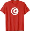 Tunisia Flag Soccer Fan T-Shirt, National Team Football Supporter Top