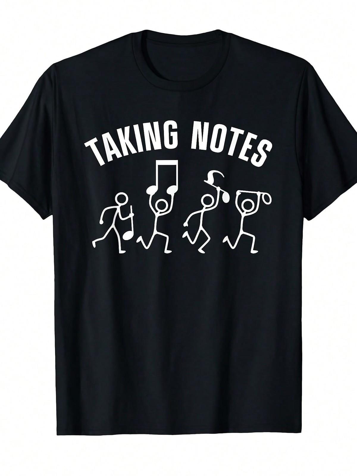 Funny Music Art For Men Women Musical Note Gag Music Lover T-Shirt S разноцветный