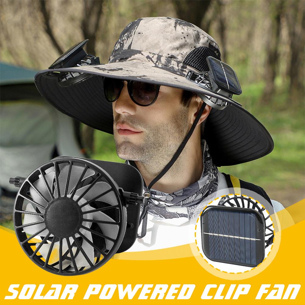 For Outdoor Camping Fishing Hiking Sunscreen Fisherman Hat Solar Fan Cap Replacement Lightweight Cooling Fan Usb Charging