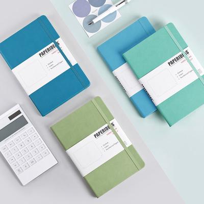 Kõvakaaneline A5 täppidega märkmik 188 lehekülge 100gsm retro sidemega kommivärvi päevik märkmik BUJO