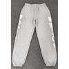 Heavyweight Fleece Lined Sweatpants Men Streetwear Spider Web Print Casual Pants