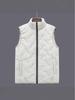 Men's Lambswool Cotton Quilted Vest – Warm, Thickened Outerwear for Autumn and Winter (Middle-aged and Elderly)