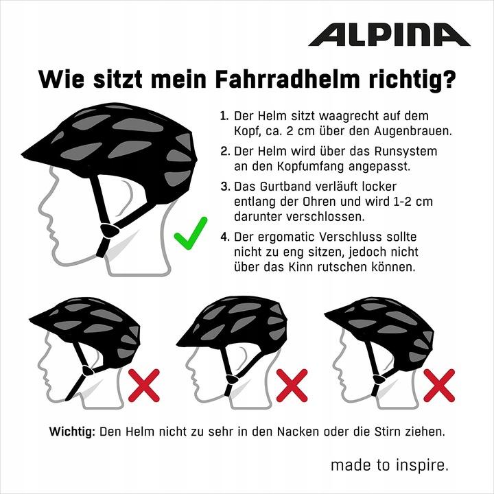 Kask Rowerowy Alpina Brooklyn Helm R. M