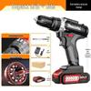 Industrial Electric Drill: High-Power, Dual-Speed, Lithium Battery, Impact Drill, Multi-Function Screwdriver