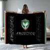 Amedspor Print Flanel Tæppe Høj Kvalitet Varm Komfortabel Overtræk til Alle Årstider Perfekt til Gaver Boligindretning