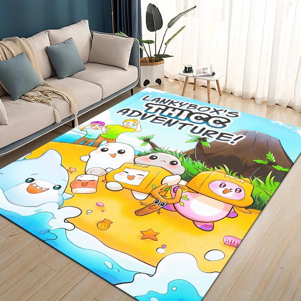 27 Style New Lankybox Boxy Foxy Rocky Cartoon Carpet Rug for Living Room Bedroom Home Sofa Decoration,kids Non-slip Floor Mat