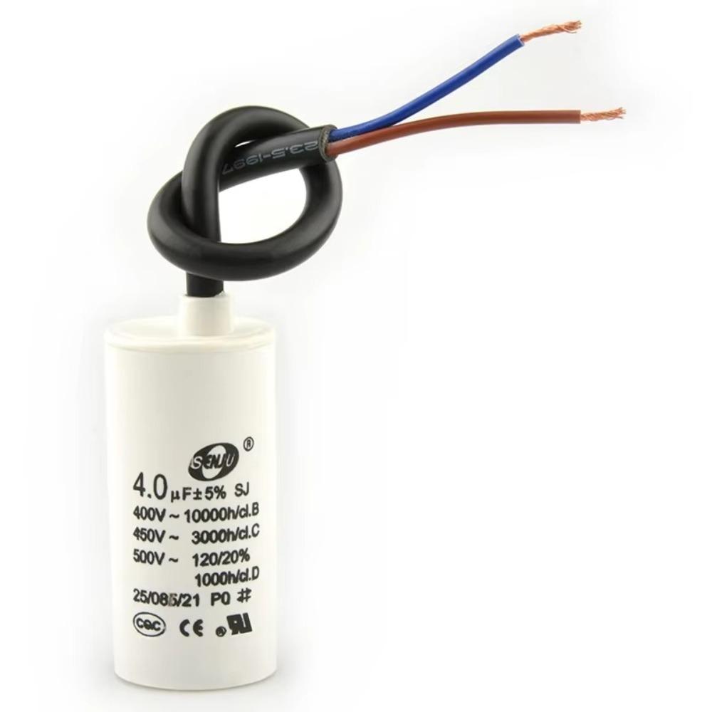 Capacitor de Partida para Motor 450V Capacitor Redondo para Bomba d'Água Capacitor Confiável para Máquina de Lavar