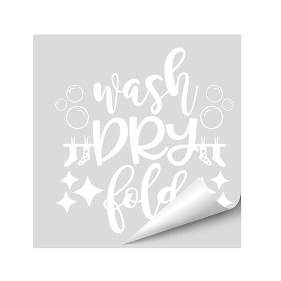 

Laundry Room Decal Dry Wash for Washing Sign Sticker Machine And Dryer G