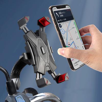 Universal Motorcycle SmartPhone Mount Holder 1s Automatically Lock & Release 360 Degree Rotation Moto Bike Mobile Phone Holder