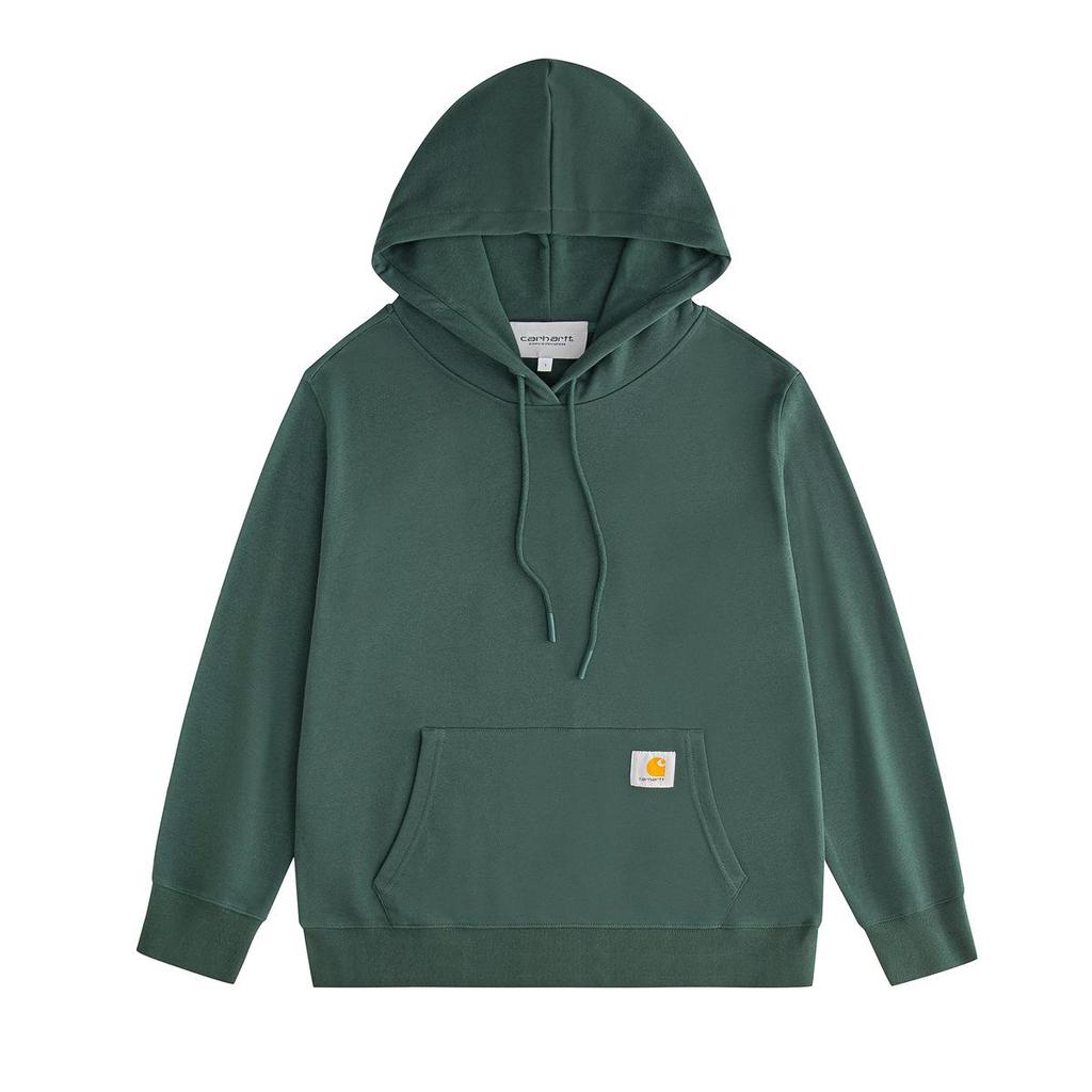 Unisex Classic Solid Color Logo Embroidered Hoodie