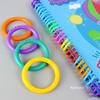 50Pcs Mixed Colors 15-40mm Plastic Ring Binder DIY Albums Circle Loose-leaf Book Hoops Opening Office Binding Supplies