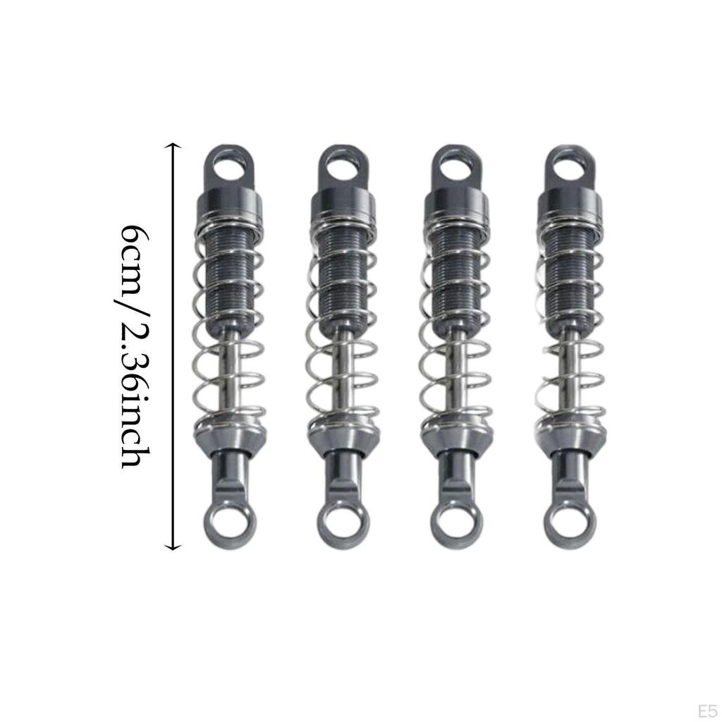 4 Metal RC Car Shock Absorbers for 1/12 Scale MN78 Model Trucks