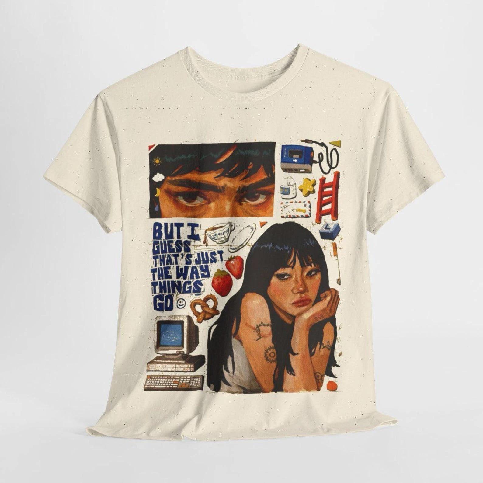 

Beabadoobee Inspired GraphicT Shirt Gift for Fan Men s and women s same pure cotton four-season bottoming shirt 4XL