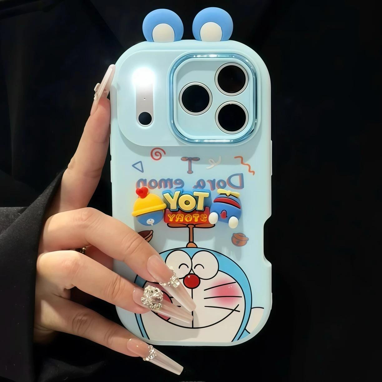 Blue fat ear model is suitable for Apple 17PROMAX mobile phone case 15/16 Huawei Honor mobile phone case all-inclusive case. Apple 17