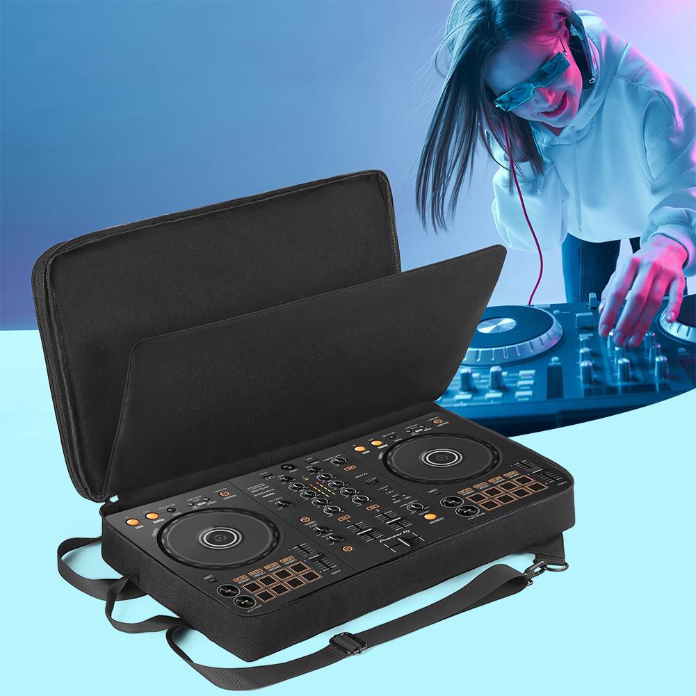 DJ Backpack for Pioneer DDJ-400 DDJ-FLX4/Roland DJ-202 Carrying Case Portable Storage Bag Anti-scratch Adjustable Shoulder Strap
