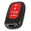 Carbon Fiber Hard ABS Remote Key Case Cover+Keychain For Honda Civic HRV CRV