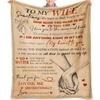 I Love You Gift For Wife Blanket: Romantic Anniversary Birthday Presents Idea
