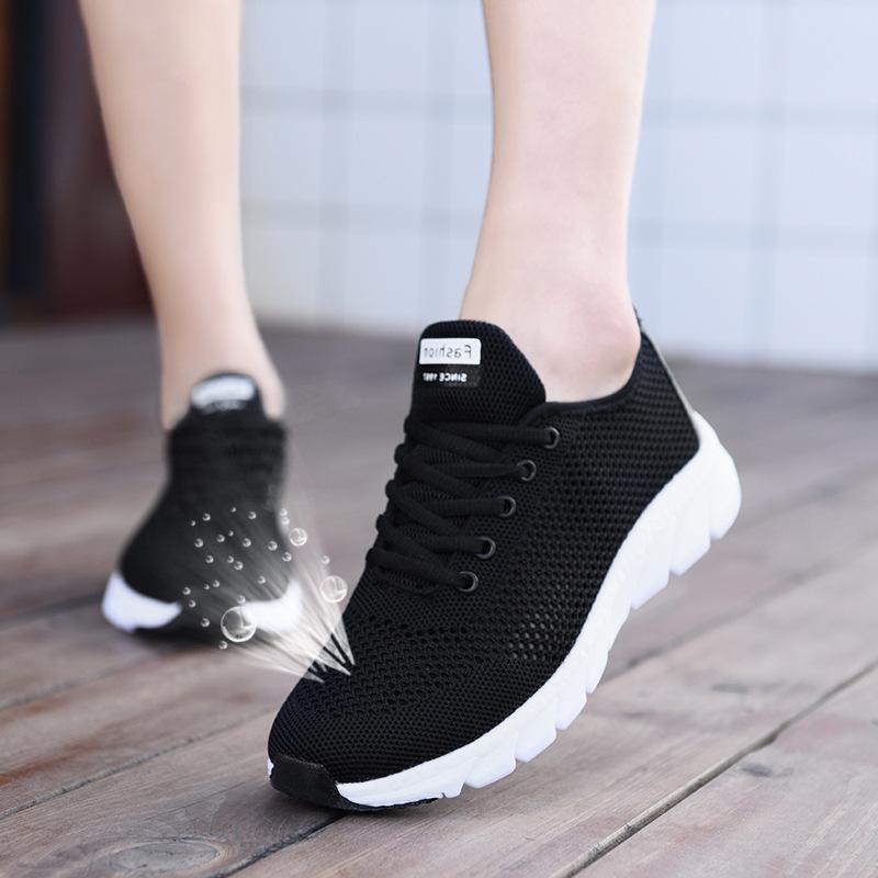Lightweight summer hollow breathable mesh sneakers deodorant soft-soled mesh shoes casual shoes sports style 35