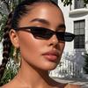 New Retro Small Cat Eye Sunglasses for Women Men Narrow Square Frame Sun Glasses Vintage Brand Design UV400 Shades Eyewear