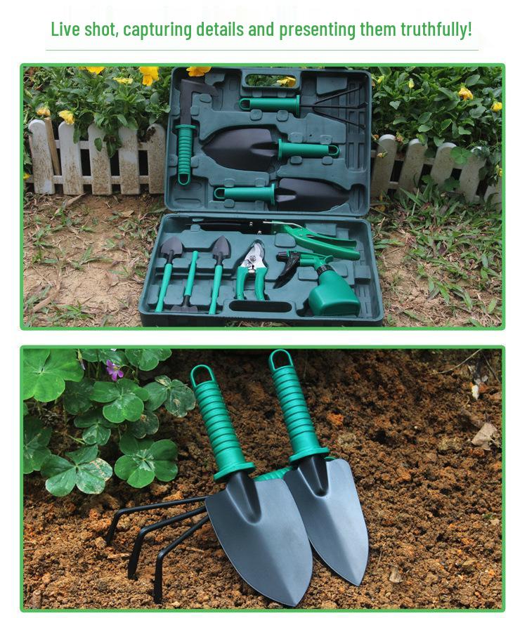 Gartenwerkzeug-Set: Beschneiden, Schaufel, Unkraut jäten für Blumenauspflanzung & Bonsaipflege