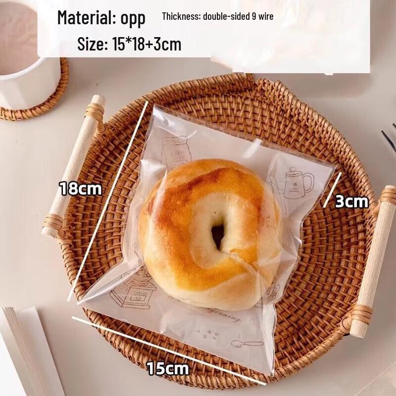 Transparent Self-Sealing Bakery Bread Bags