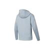 Li Ning Fitness Series Casual Fleece Loose Hooded Cardigan Sweatshirt Jacket Women Outerwear Mist-Blue AWDR884-3