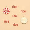 KC Gold Christmas Festival Lollipop Pendant Charms: 3 Styles Colorful DIY Jewelry Accessories