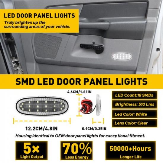 Interior Door Panel LED Courtesy Light For Dodge RAM 2500 3500 Durango 03-09