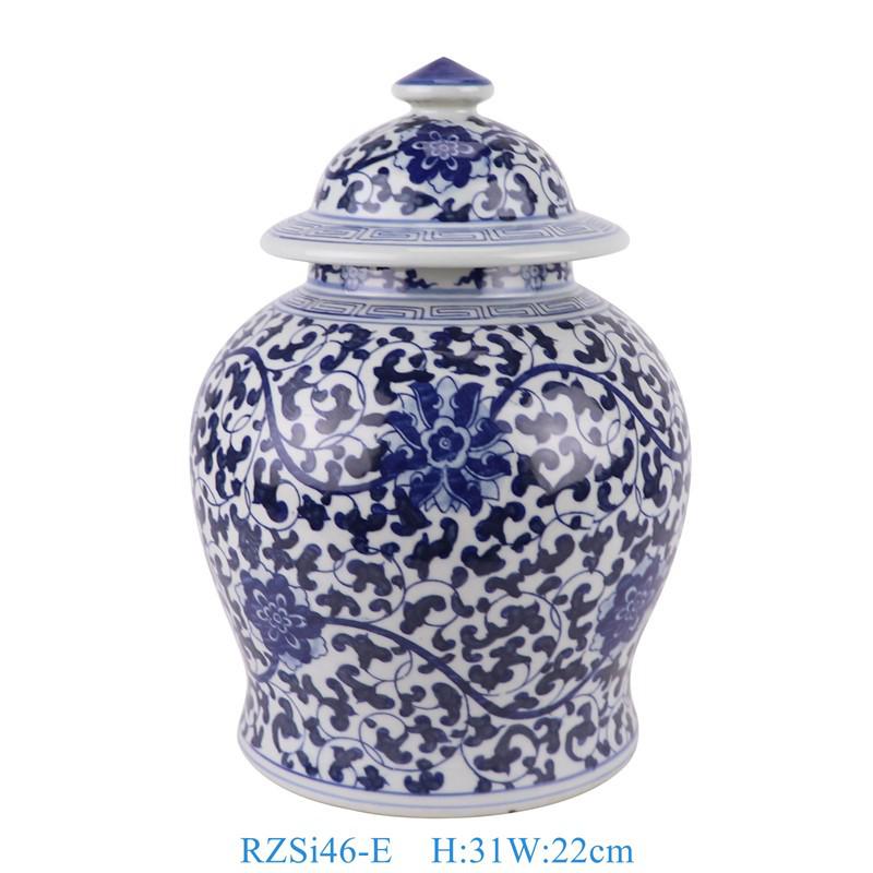 Jingdezhen Blue & White Landscape Ceramic Joy Jar - Wedding Ornament, Antique Imitation