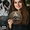 Retro All Seeing Eye Metal Tin Sign Goth Wall Art Poster