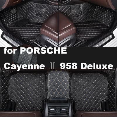 שטיחי רצפה לרכב Autohome עבור PORSCHE Cayenne 2 958 דלוקס 2011-2017 שנה גרסה משודרגת אביזרי רגל לרכב שטיחים
