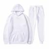 Unisex Fleece-Lined Thick Hooded Jacket - Solid Color, Trendy Autumn/Winter Style, Custom Logo Printing