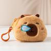 Zipper Capybara Plush Purse Bag Money Bag Capibara Earphone Case Capybara Coin Purse Wallet  Travel