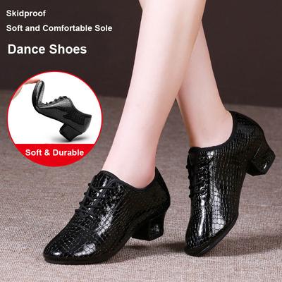 Damen Tanzschuhe Damen Walzer Latein Jazz Modern Ballett Tango Gesellschaftstanz Schuhe Damen Tanzschuhe Lederimitat Ochsensehnensohle