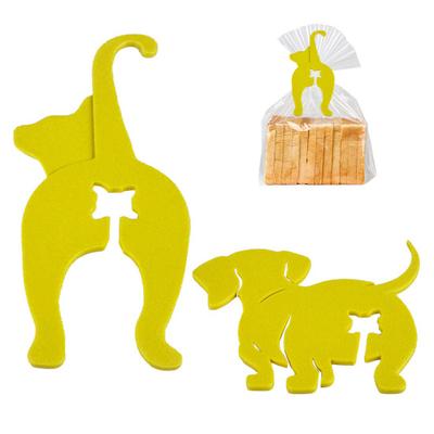 Katze Hund Hintern Tasche Clip Lustiger Brotbeutelverschließer für Küche Vorratskammer Snacks 3D-gedruckter Wiederverwendbarer Lebensmittelclip Neuheitsgeschenk für Tierliebhaber