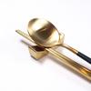 Gold Stainless Steel Chopstick Rest Spoon Rest