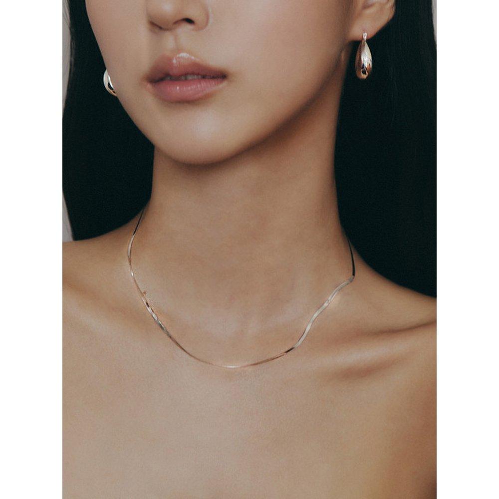 (Silver 925) Snake Line Necklace_S