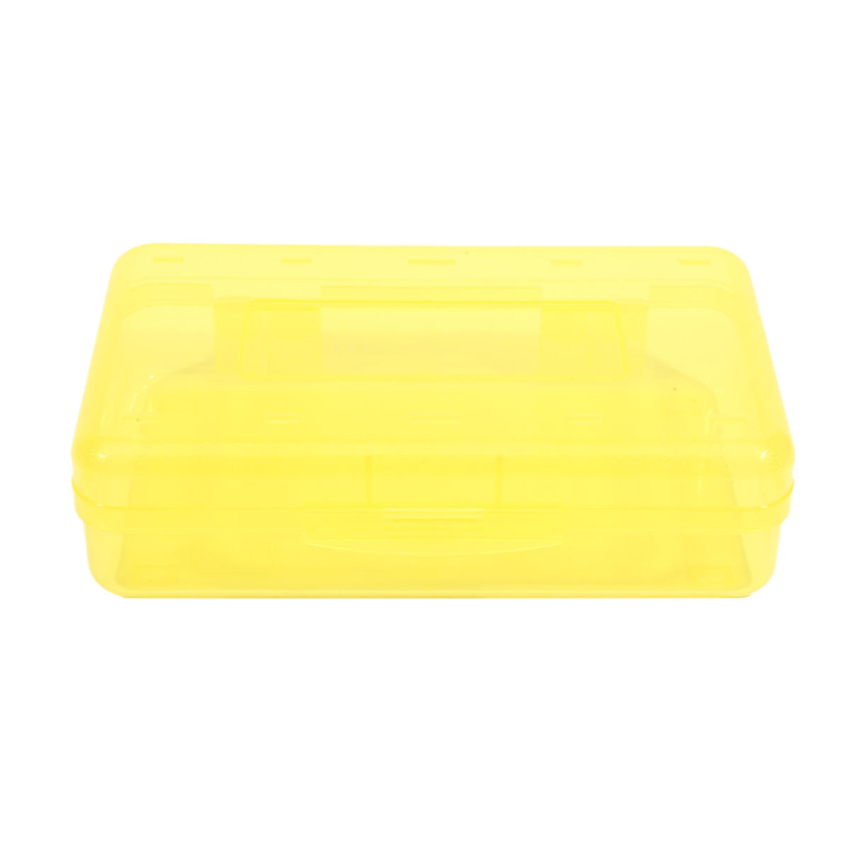 

1 шт. Пенал из ПП большой вместимости, прозрачный пенал, органайзер для хранения маркеров, цветных карандашей для рисования, офисные принадлежности жёлтый