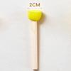 Children's Educational Mushroom Head Sponge Stamps with Wooden Handles