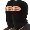 Trifong Full Face Summer Cooling and Face Motorcycle UV Black Mask, Breathable, Black, 2-Piece Set, Balaclava, Cover, Mask, Sunscreen, Sweat-Wicking,